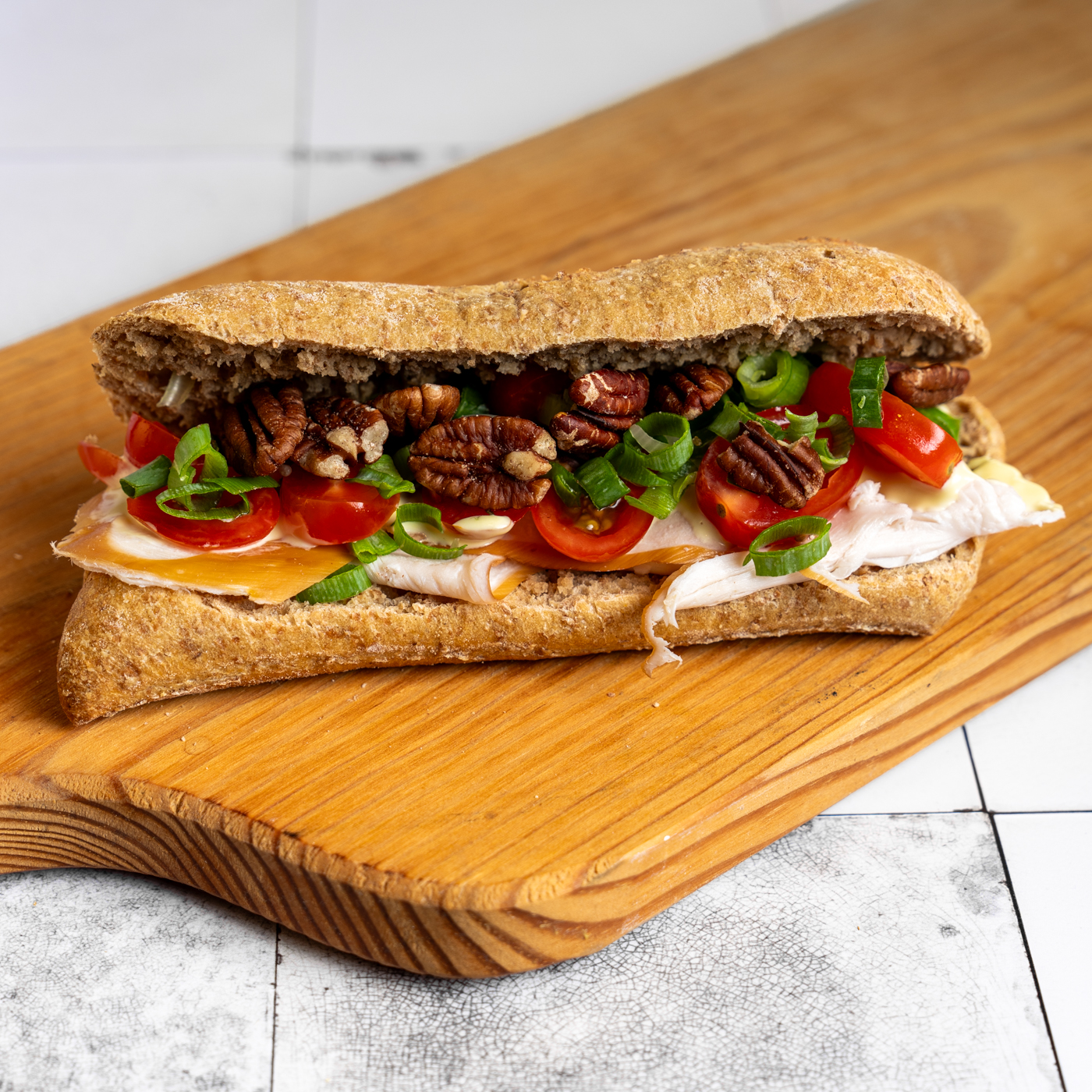 Broodje Gerookte Kip Pecan