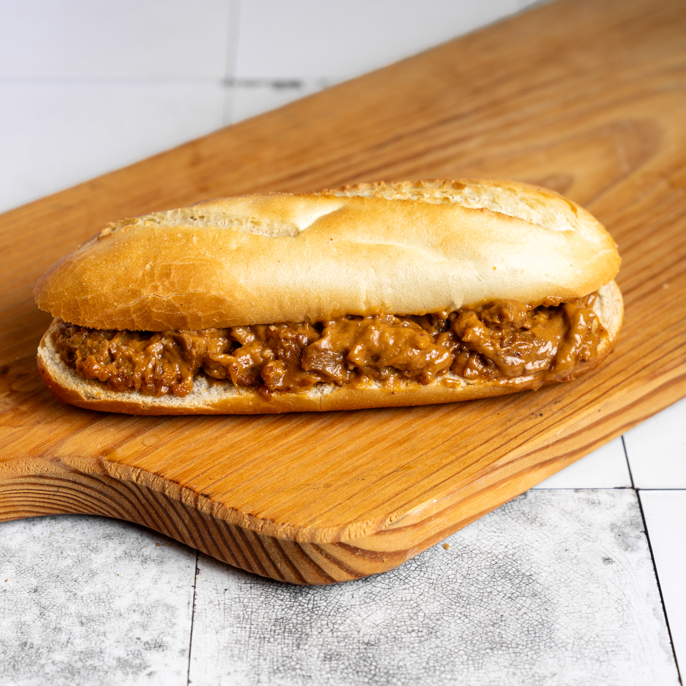 Broodje Kipsatésalade