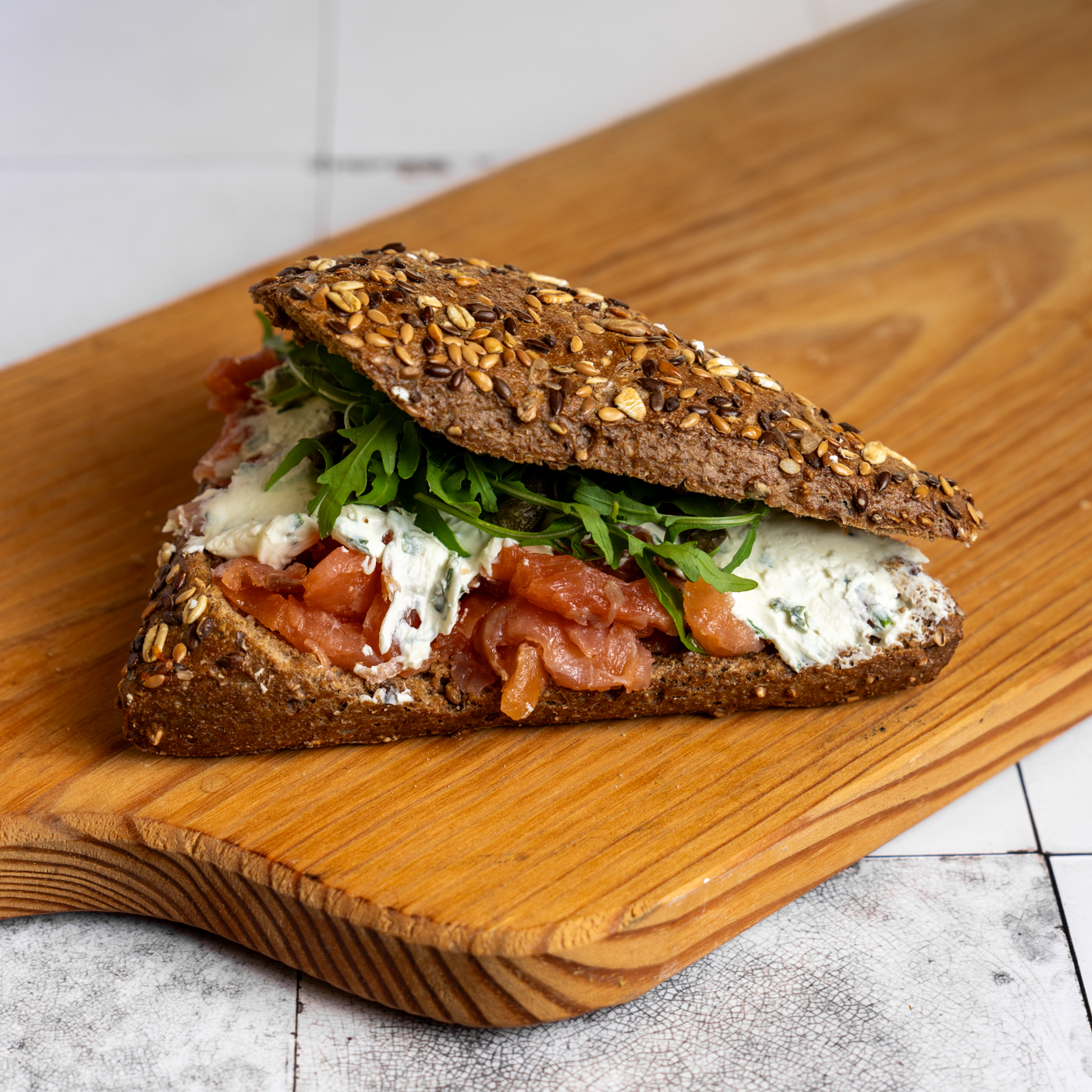  Broodje Gerookte Zalm Roomkaas